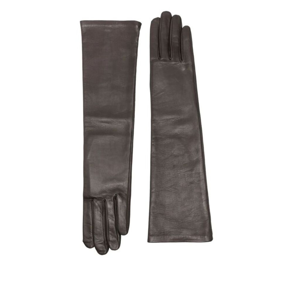Agnelle Women "Opera" Nappa Leather Silk Gloves